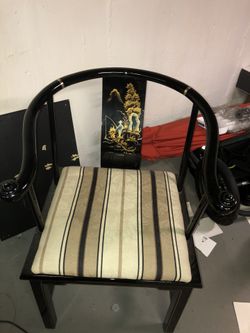 Black oriental chair