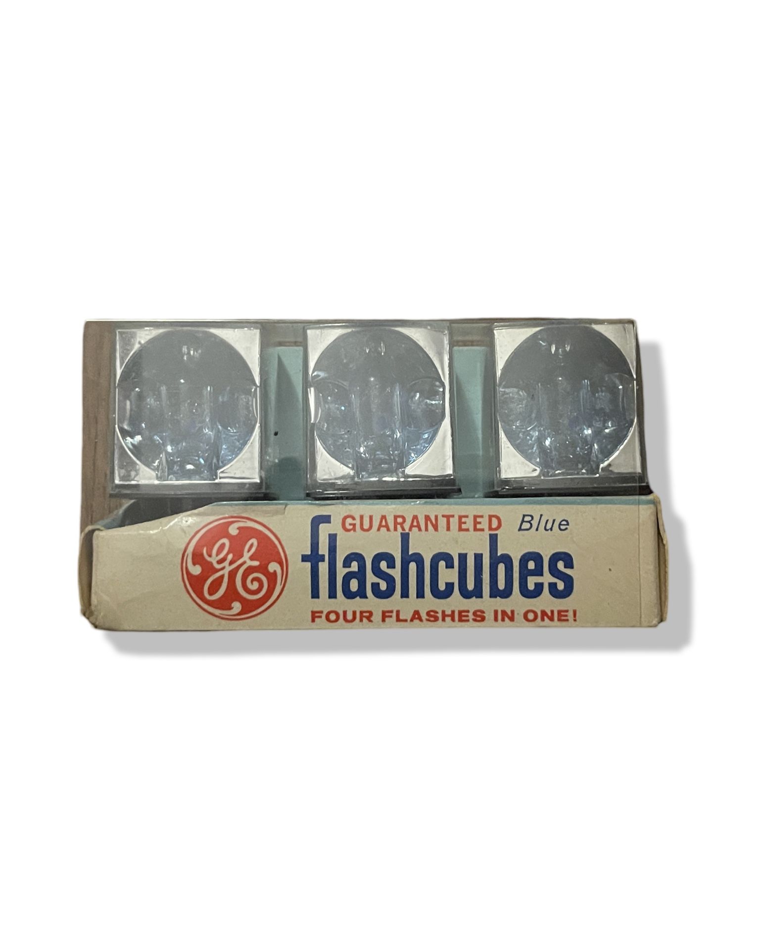 Vintage 3-Pack GE Blue Flash Cubes  