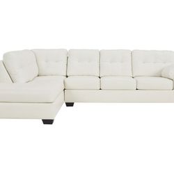 White Leather Sofa Sectional