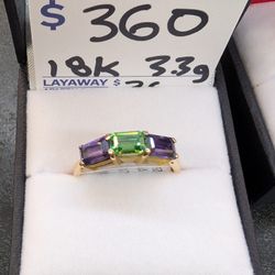 18k Birthstone Ring