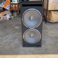 Twin 12 In Subwoofer With Two Amplifiers