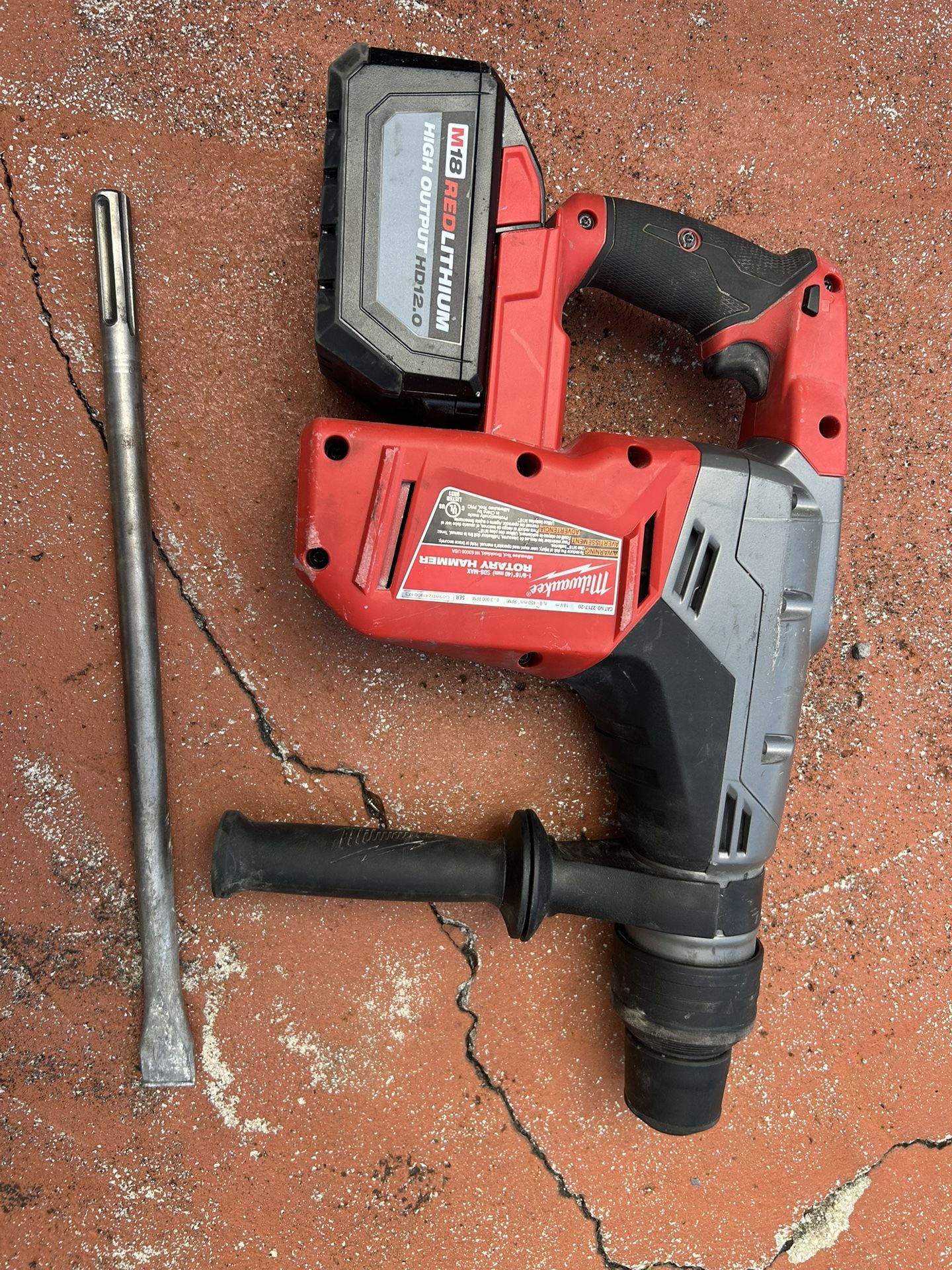M18 Batt Milwaukee Roto Hammer SDS MAX heavy duty (Chipping Hammer)