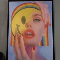 A Woman Rainbow Art Mural