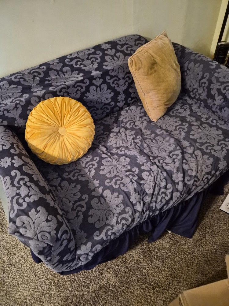 Twin Sofa Bed Love Seat Futon W/ Cover
