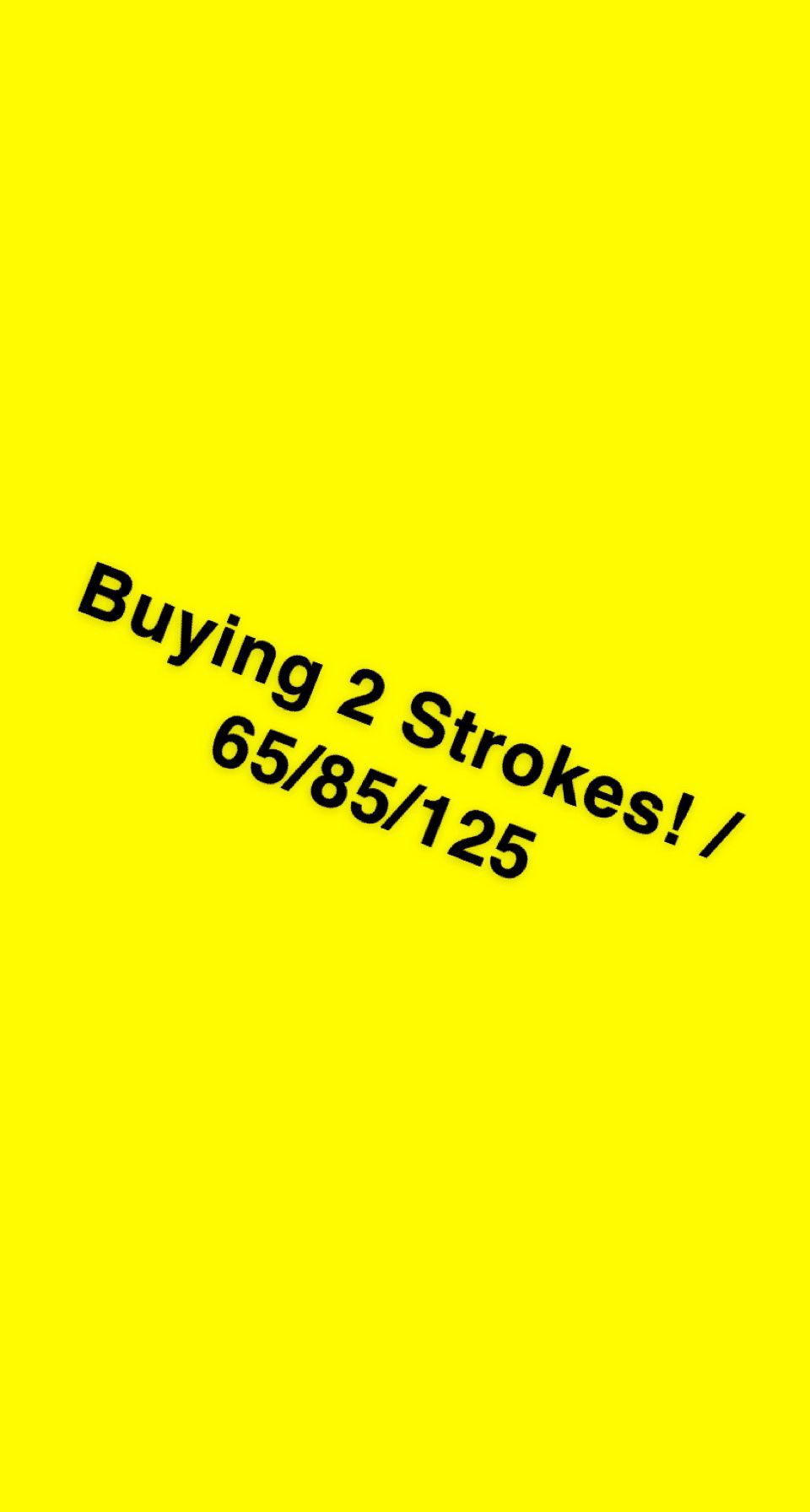 Buying 2 Strokes Dirtbikes!!