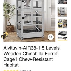 Wooden Small Animal Coop Like Ferrets Chinchilla Or Small Animal 