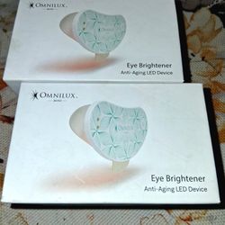  2 Omnilux EYE BRIGHTENER Anti-Aging LED MINI Device BRAND NEW 