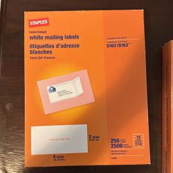 White Mailing Labels