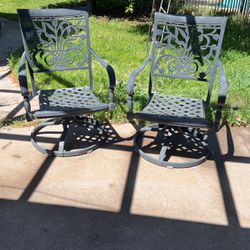 Hampton Bay Vintage Swivel Chairs