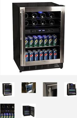 Magic Chef 44 Bottle Stainless Dual Zone Wine & Beverage Cooler MCWBC77DZC