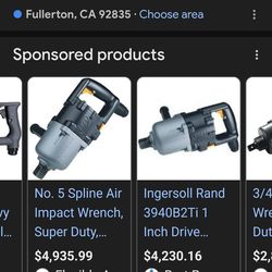 This is an Ingersoll Rand 3942B2Ti Super Duty Air Impact Wrench, a professional-grade 1-inch drive