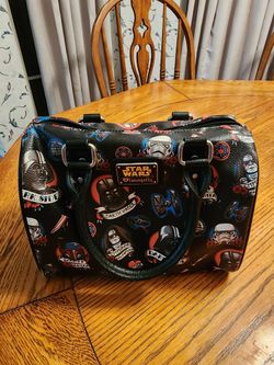 Loungefly Star Wars Dark Side Tattoo Flash Print Barrel Bag