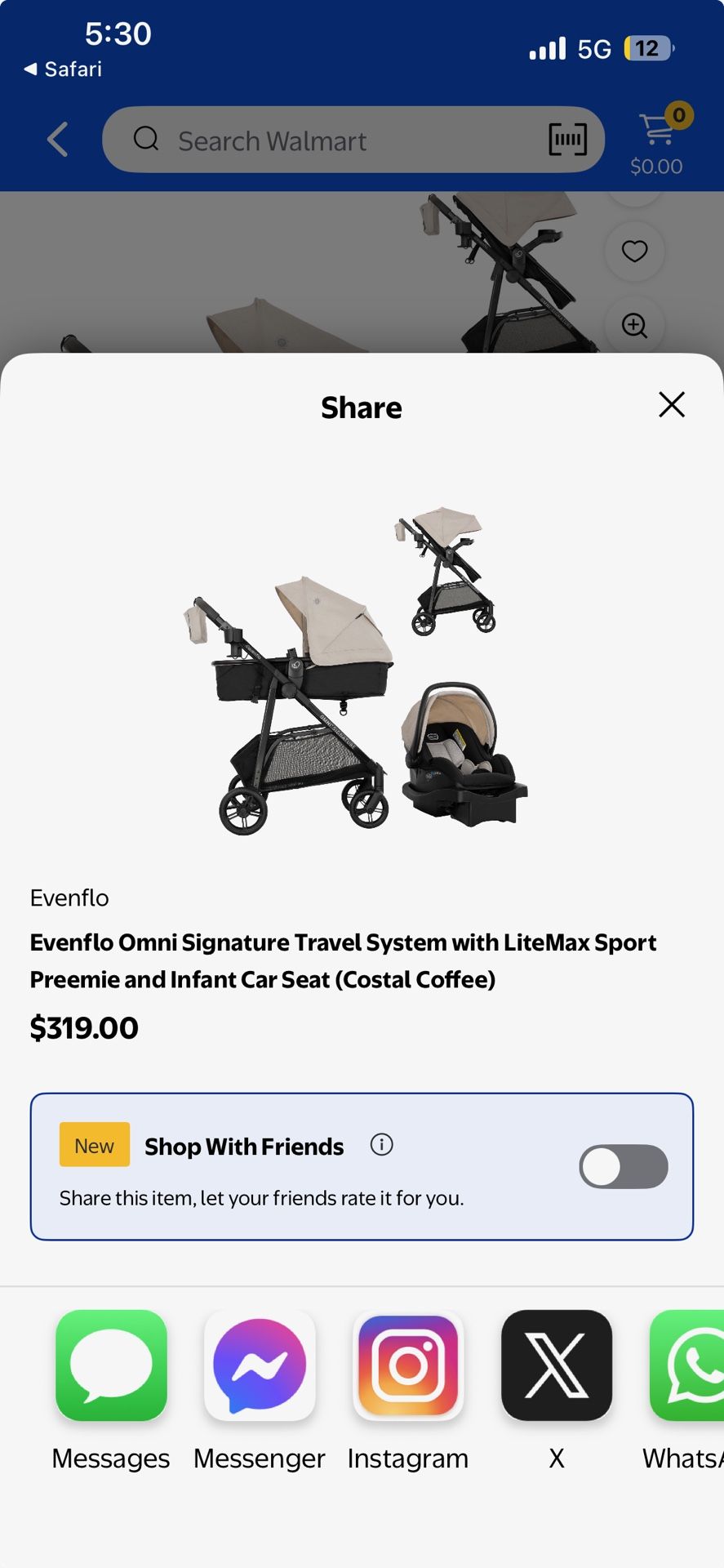 Evenflo Travel System 