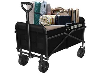 Heavy Duty Utility Garden Cart (Dark Black)