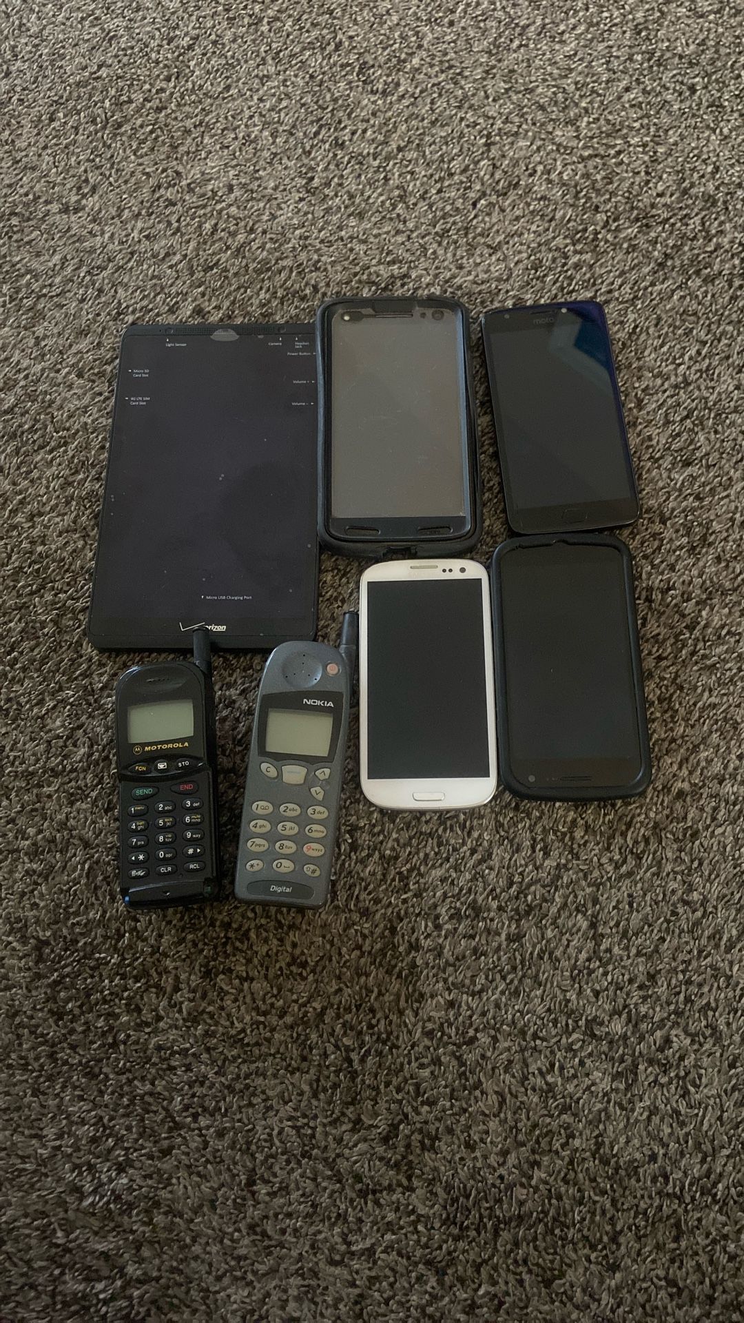 Old Used Phones And Tablet