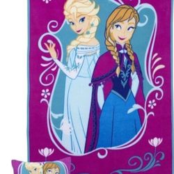 New, Disney Toddler Pillow And Blanket 