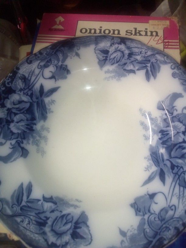 Floral Pasta Bowl Vintage