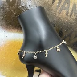 14k CHARM ANKLET 