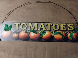 Garden metal sign TOMATOES