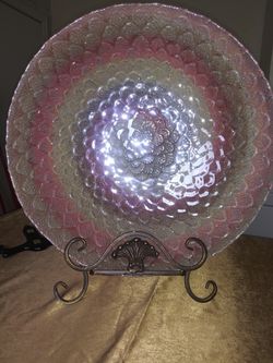 Glass table decor