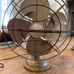 Vintage Westinghouse Multi Speed Electric Table Fan. Tested. Cat# 12LA4