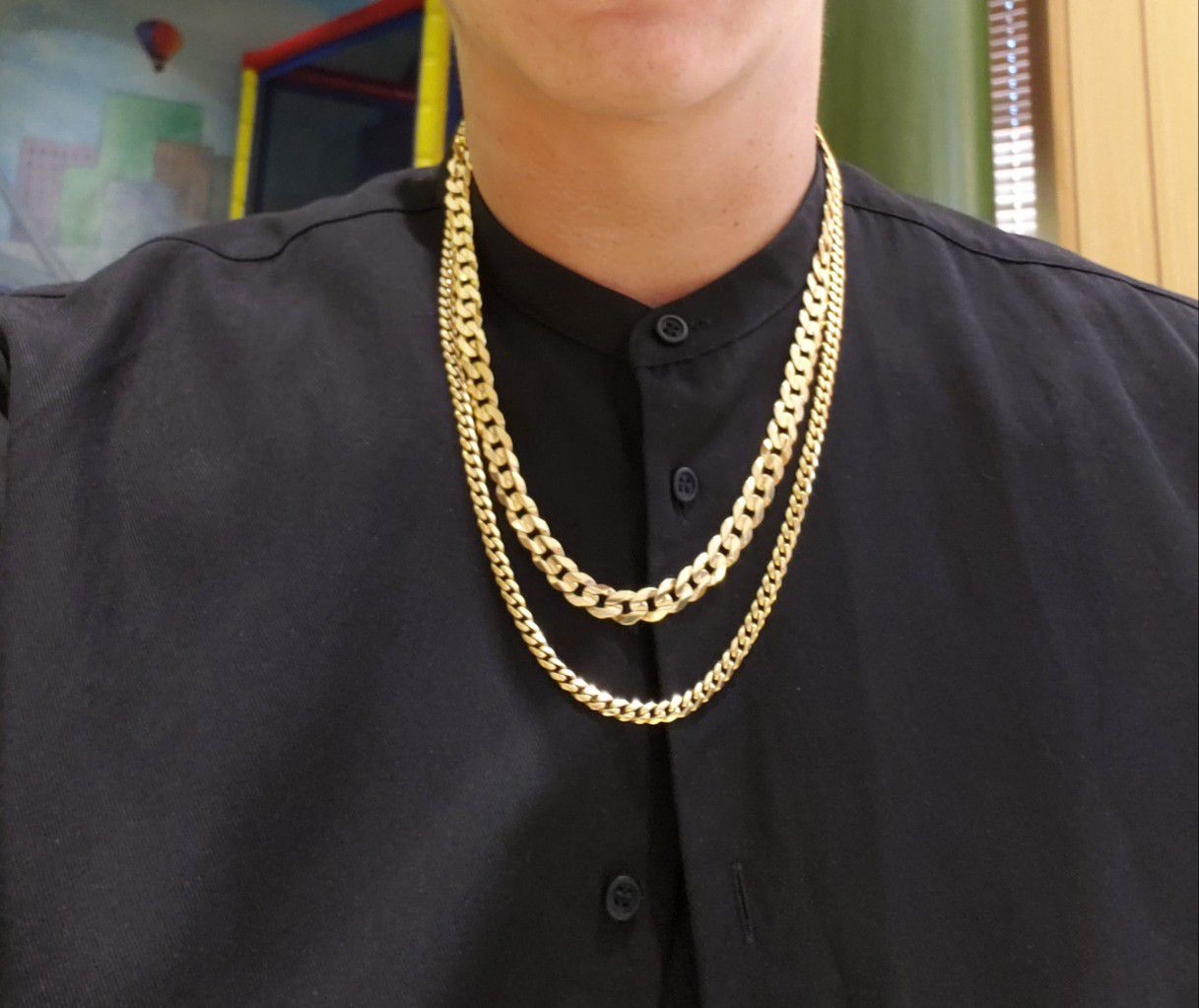 Solid Gold Chains/Cuban link/Rope Chain