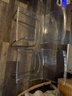 Tobias clear ikea chairs
