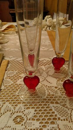 Valentine lovers glasses
