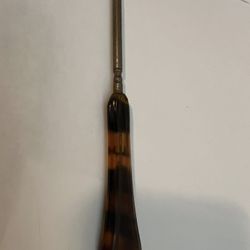 Antique Victorians Lady’s Glove/Shoe Button Hook 6” Tortoiseshell Celluloid Plastic