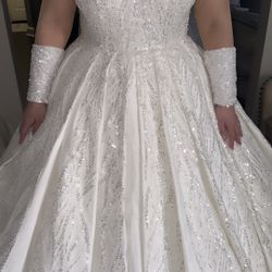 Long Sleeve Wedding Gown