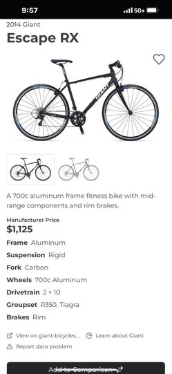 ★rurupapa★GIANT ESCAPE RX Giant Escape RX Bicycle - EN 14764 for Sale in Huntington