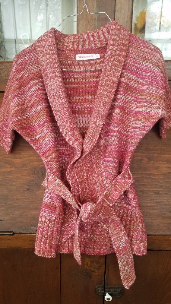 725 Originals Girl's Short sleeves sweater cardigan size 12