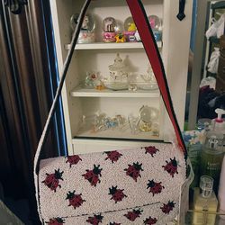 Ladybug beaded bag