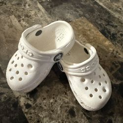 White Toddler Crocs