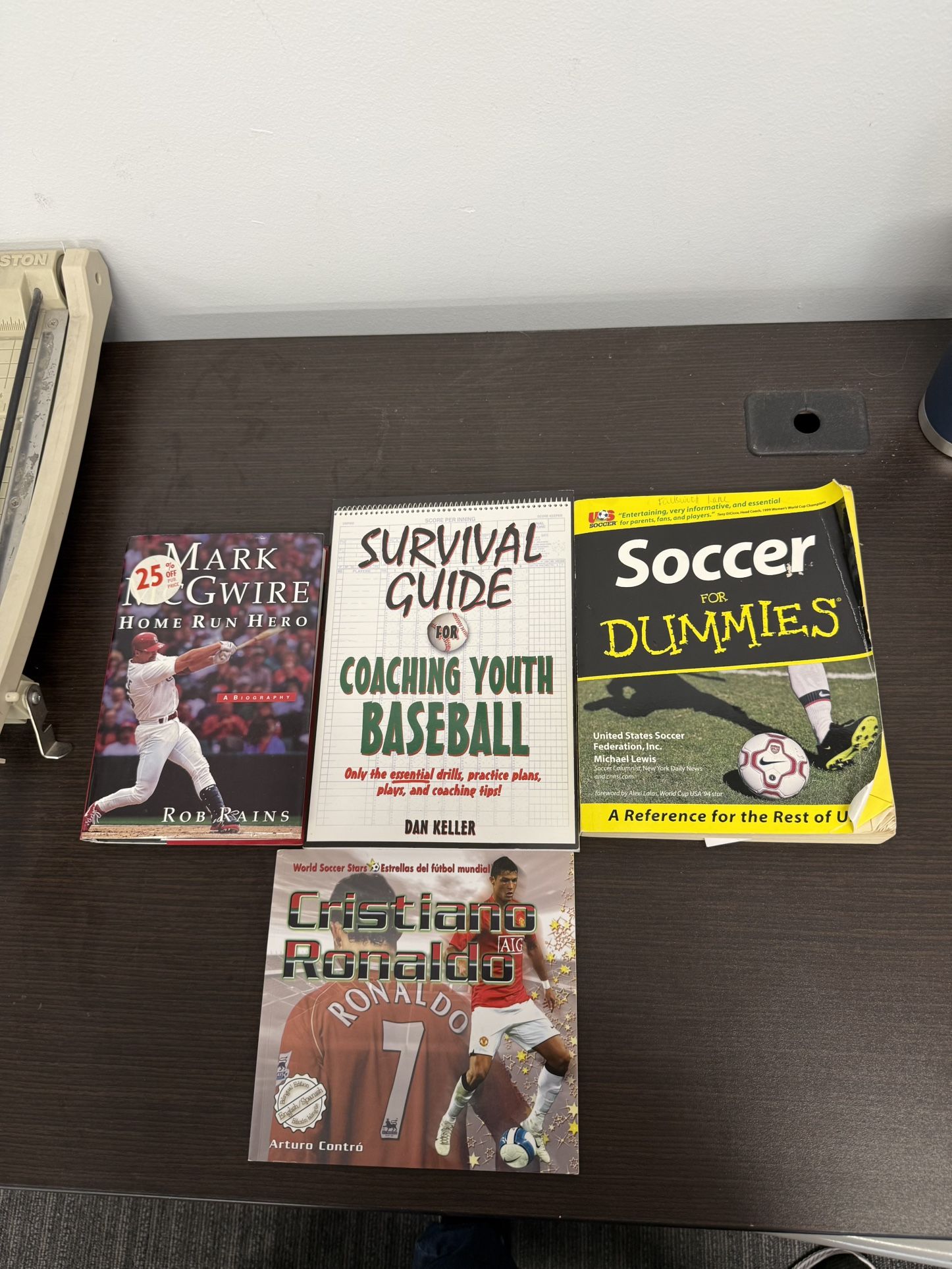 Baseball and soccer themed Books-4