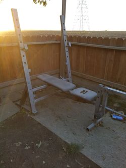 Bench and bicycle $50.00 or bof