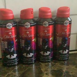 4-Old Spice Body Spray all For $20