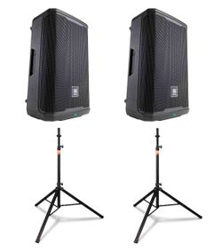JBL PRX912, 12-Inch PA System DJ Package with Speaker Tripod Stand