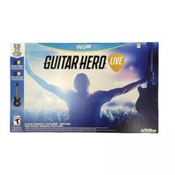 Brand New In Box Guitar Hero Live (Wii U) Bundle! Guitar/Game/Dongle Included