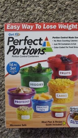 Brand New- Portion Control Containers