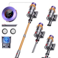 600W 50KPA 65Mins Cordless Stick Vacuum Cleaner With Touch Screen