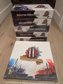 Guards of Atlantis II 2nd Printing Gamefound Bundle + Metal Coin - Unopened