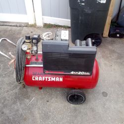 Four Horsepower 20 Gallon Craftsman Air Compressor