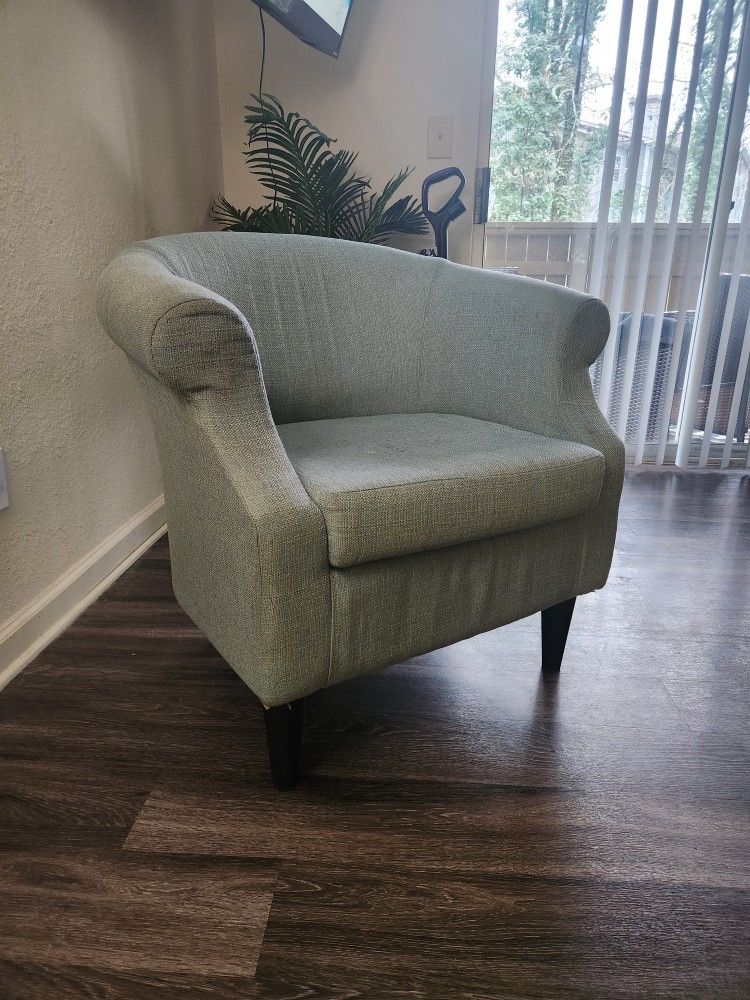 Light blue accent chair