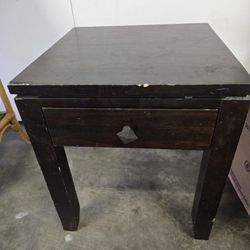 Wood Side Table