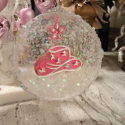 Super Cute Cowgirl Hat Ornament