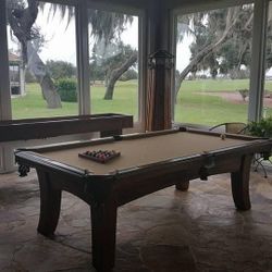 Modern Brown Pool Table 
