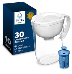 Brita Large 10-Cup Elite Water Filter Pitcher,  1 Filter Included