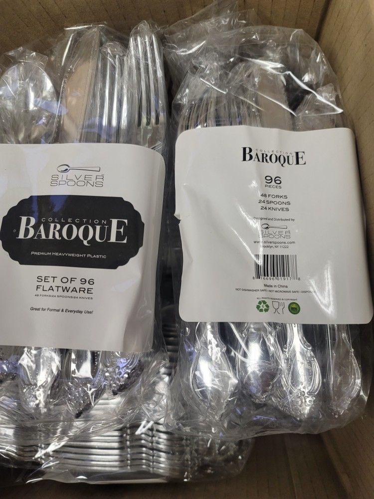 Baroque Plastic Silverware