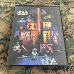 Star Wars USPS 41-Cent Stamp Sheet Framed 2007